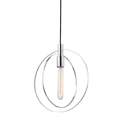 Masonville 1 Light 12.75 inch Polished Nickel Pendant Ceiling Light