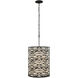 Kato 6 Light 18 inch Black Pendant Ceiling Light