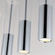 Torch Linear Pendant Ceiling Light in Polished Chrome