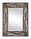 Dorigrass 42 X 32 inch Distressed Mocha Brown Forged Metal Wall Mirror