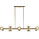 Palta 10 Light 6.5 inch Champagne Bronze Chandelier Ceiling Light, Single