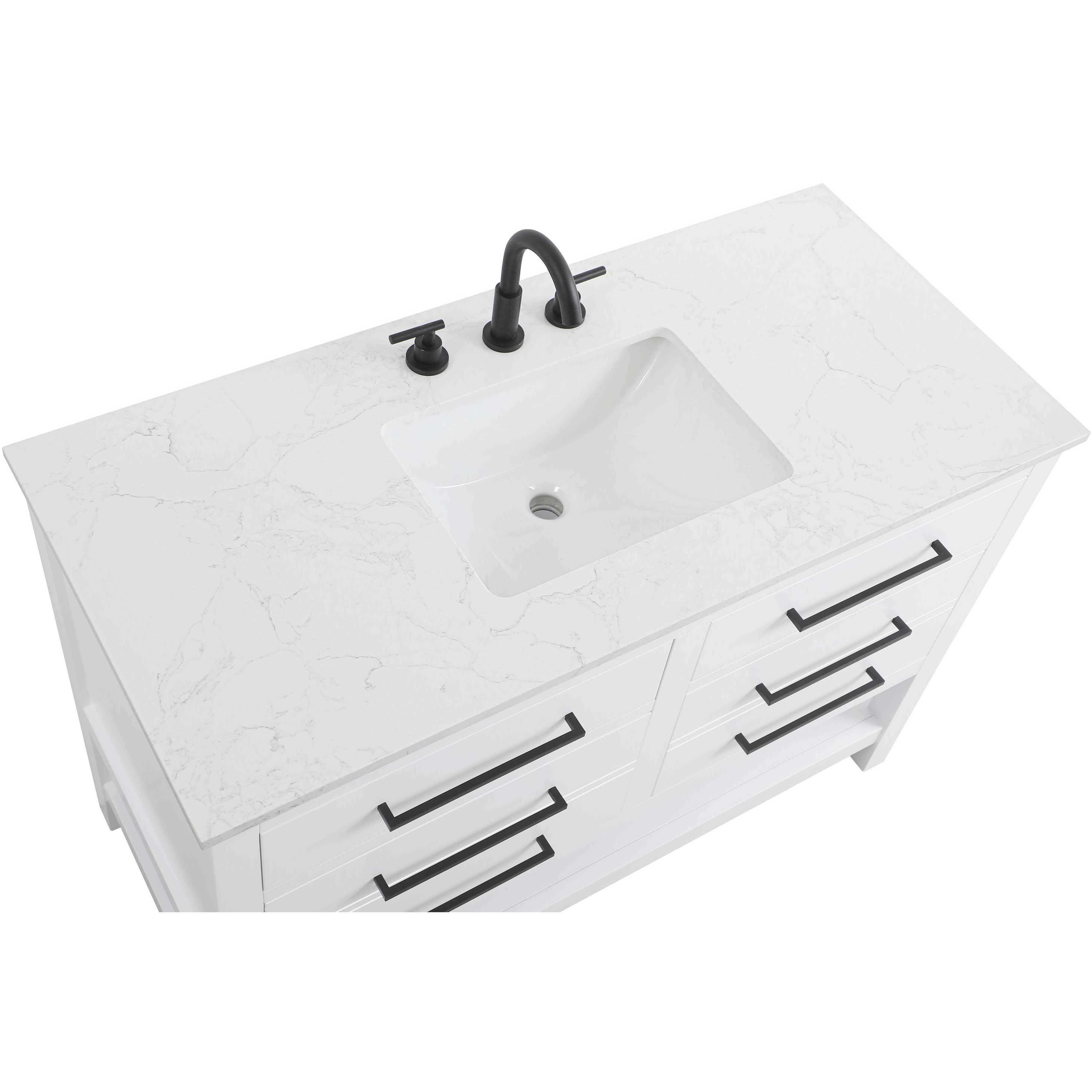 Karson 48 X 34 inch White Bathroom Vanity Cabinet