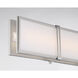 Merick LED 24 inch Brushed Nickel Bath Bar Wall Light
