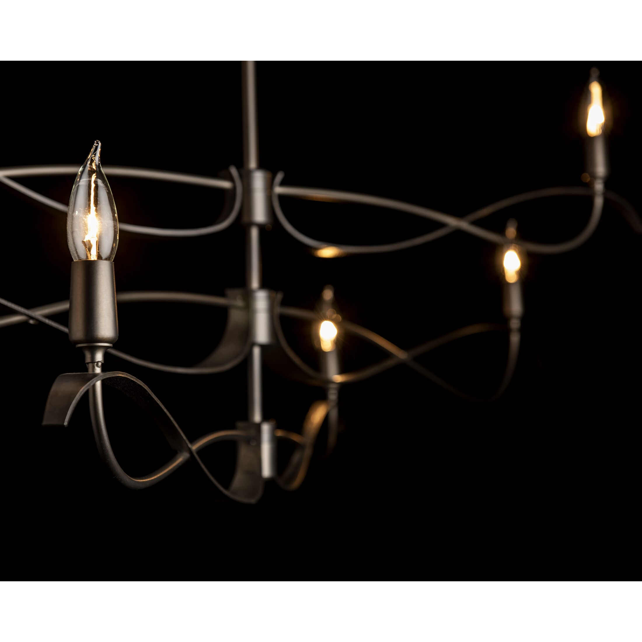 Willow 6 Light 59.4 inch Dark Smoke Chandelier Ceiling Light, Large