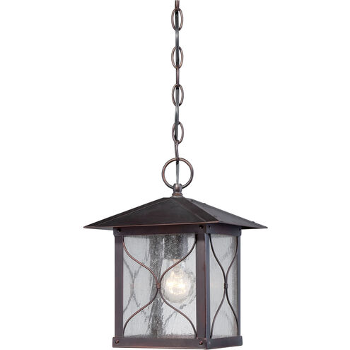 Vega 1 Light 9 inch Classic Bronze Outdoor Hanging Lantern