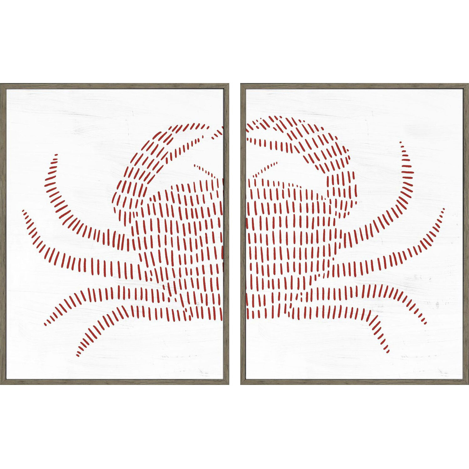 Spotted Crab Spotted Lobster 16 X 12 inch Non-Glass Framed Art, Propac