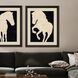 Animals Collection Angled Profile In A Dark Wood Framed Art