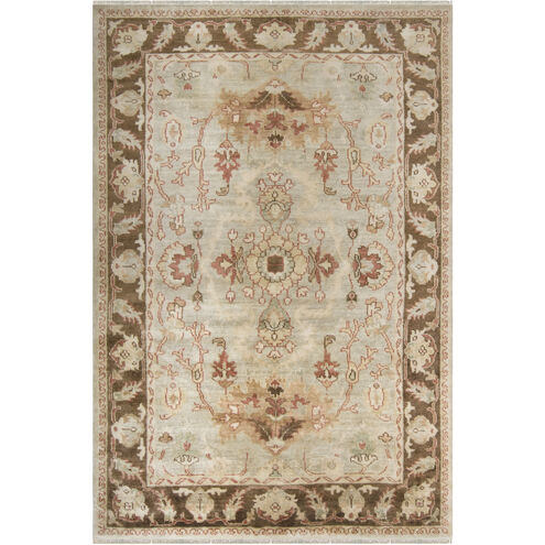 Hillcrest 102 X 66 inch Seafoam, Dark Brown, Clay Rug