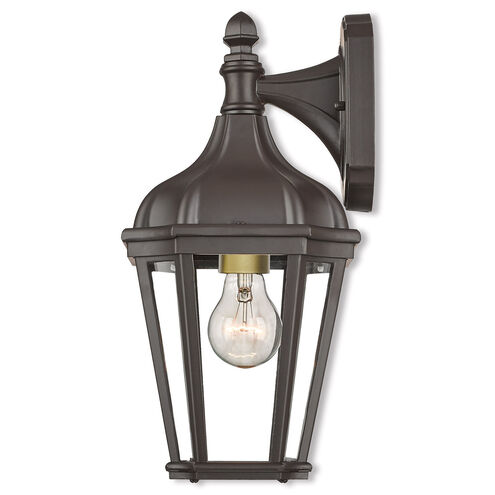 Morgan 1 Light 14 inch Bronze Outdoor Wall Lantern