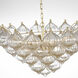 Julie Neill Caselli LED 35.5 inch Gild Basket Chandelier Ceiling Light in Gold Fleck Glass