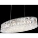 Plaza 24 Light 48 inch Polished Stainless Steel Linear Pendant Ceiling Light in Optic