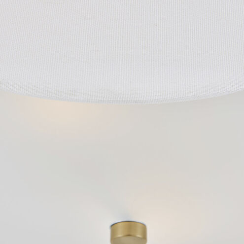 Bliss 2 Light 14 inch Lacquered Brass Semi-Flush Mount Ceiling Light