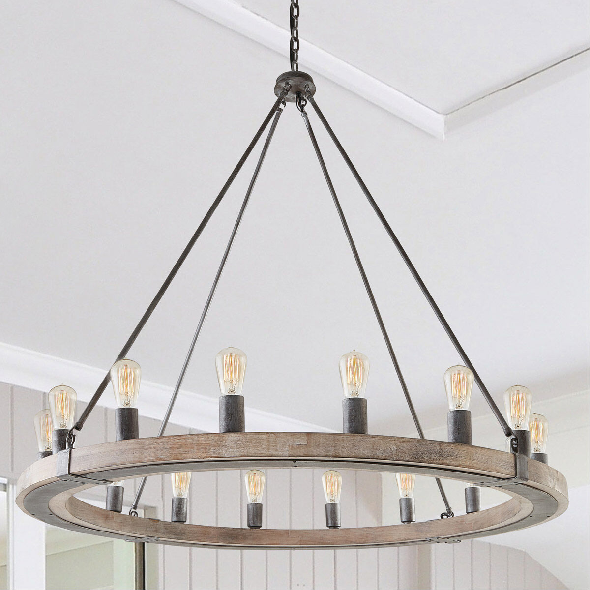 Austin 16 Light 48 inch Urban Wash Chandelier Ceiling Light