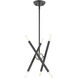 Soho 6 Light 13 inch Scandinavian Gray Chandelier Ceiling Light