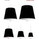 Oversized Drum 1 Light 26 inch Polished Chrome Pendant Ceiling Light in Black, Large