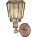 Chatham Sconce Wall Light in Antique Copper, Mercury