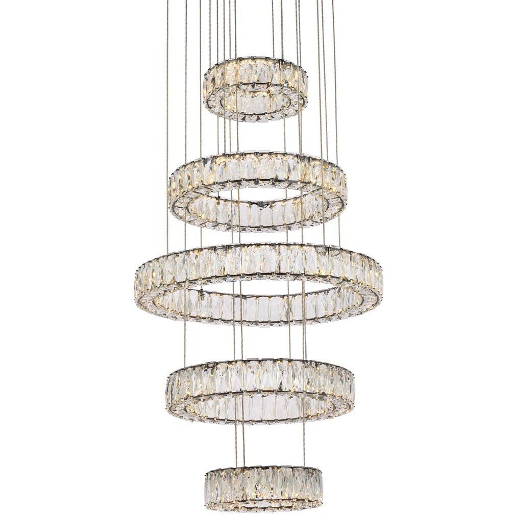 Monroe 5 Light 25 inch Black Chandelier Ceiling Light