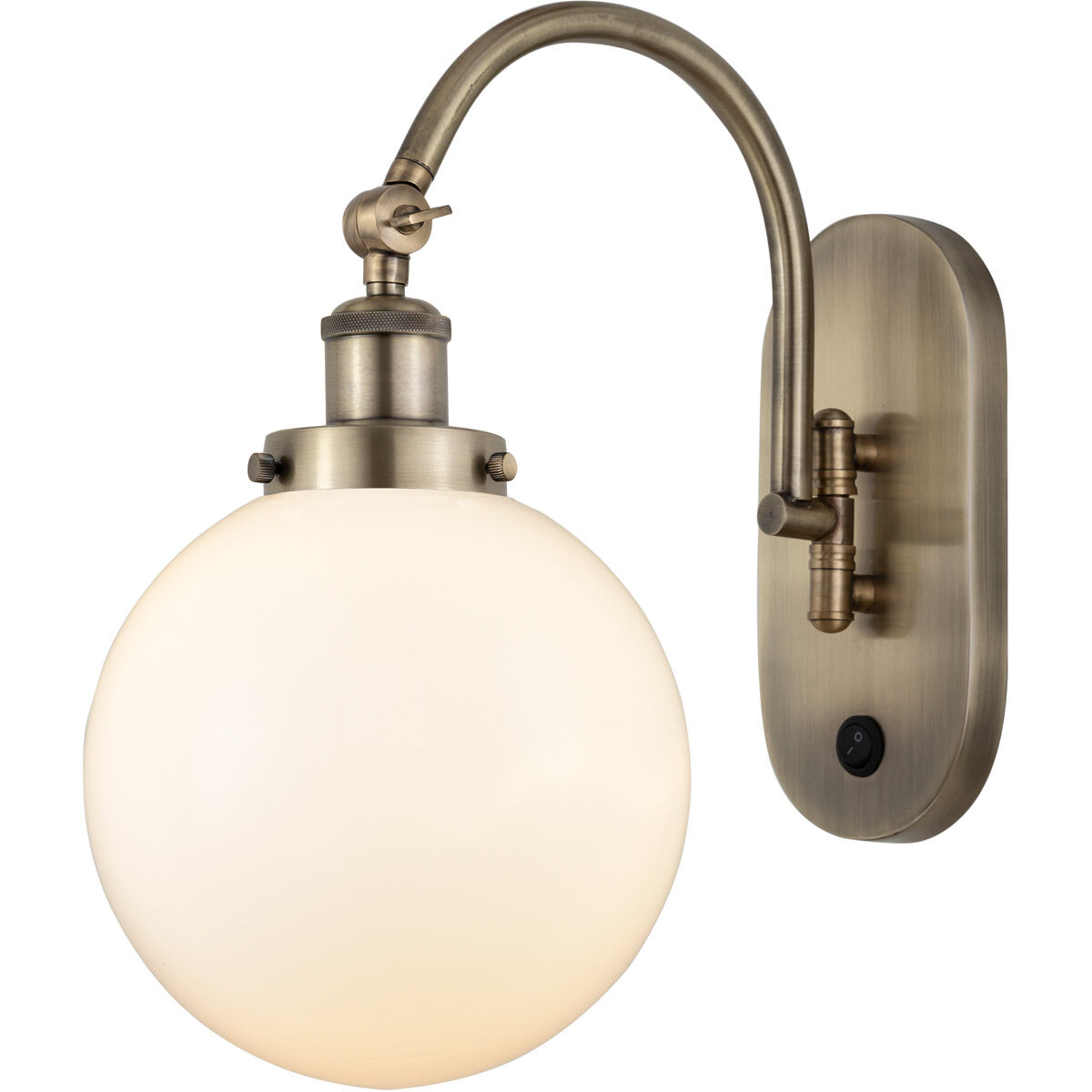 Franklin Restoration Beacon 1 Light 8 inch Antique Brass Sconce Wall Light