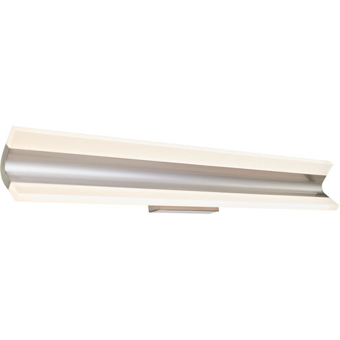 Eros LED 32 inch Brushed Nickel Bath Vanity Light Wall Light