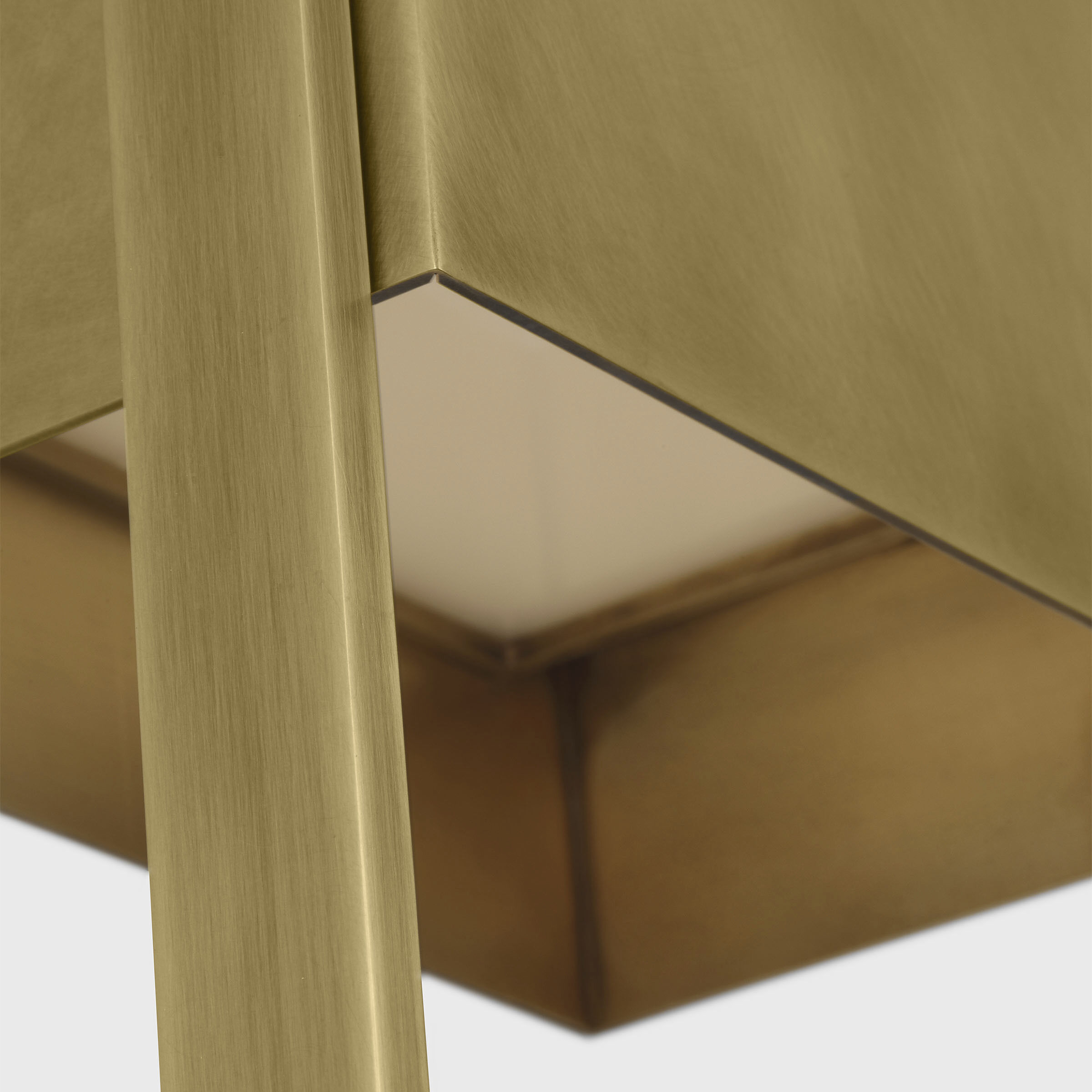 Mick De Giulio Alude LED 45 inch Hand-Rubbed Antique Brass Outoor Wall Light