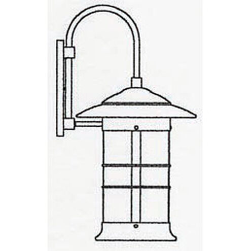 Newport Outdoor Wall Mount in Verdigris Patina, Almond Mica