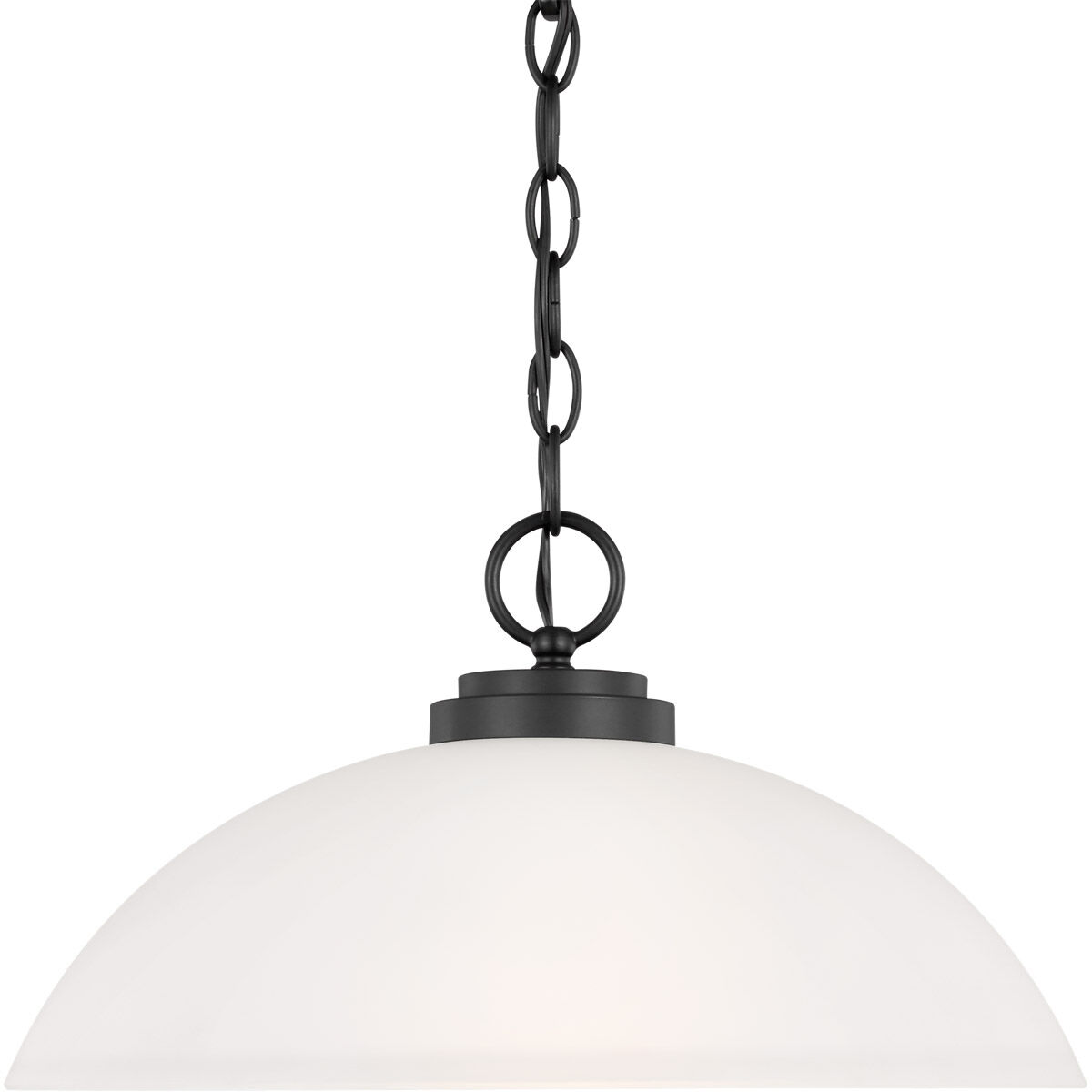Oslo 1 Light 15.75 inch Midnight Black Pendant Ceiling Light
