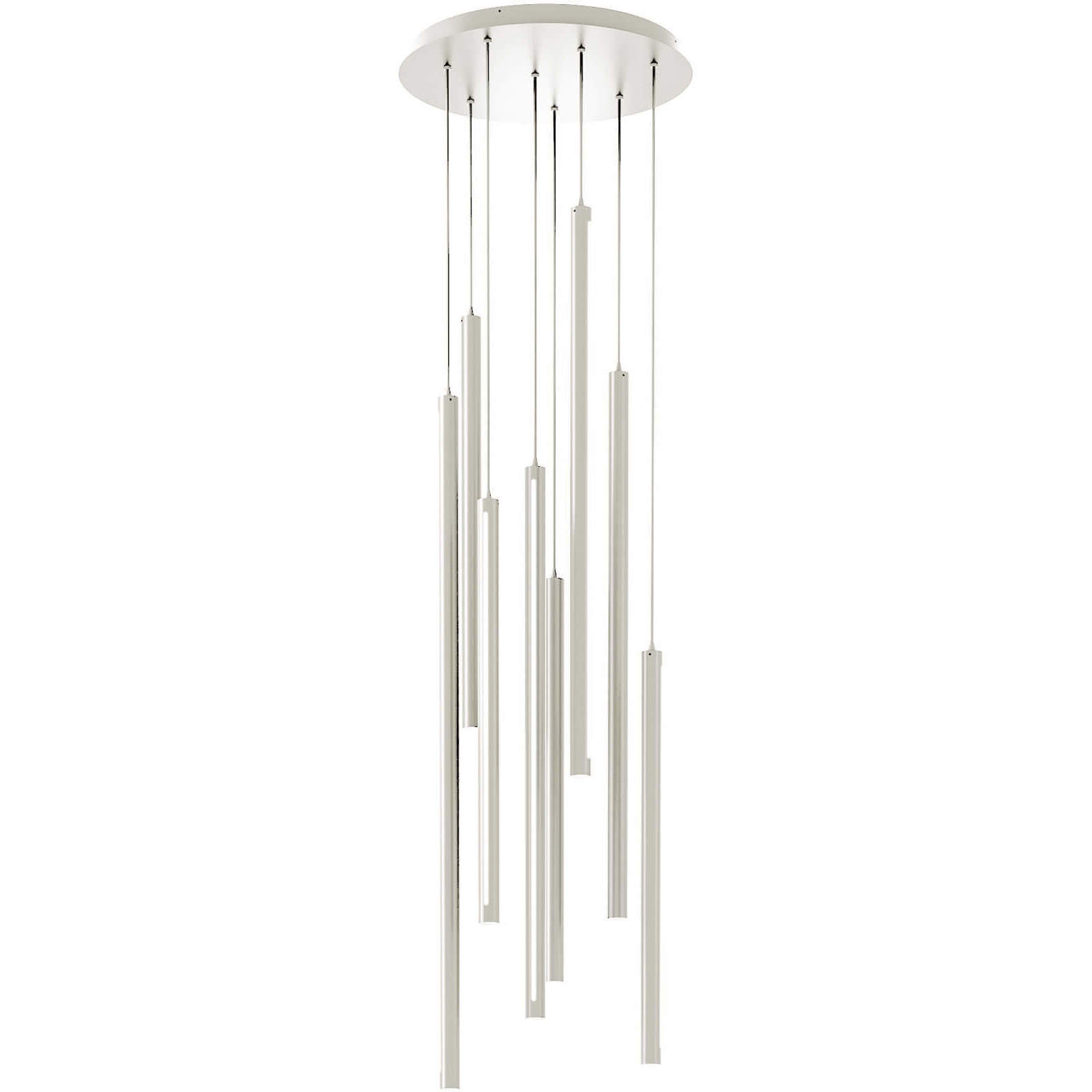 Linea LED 2 inch White Pendant Ceiling Light, Cylinder Cluster