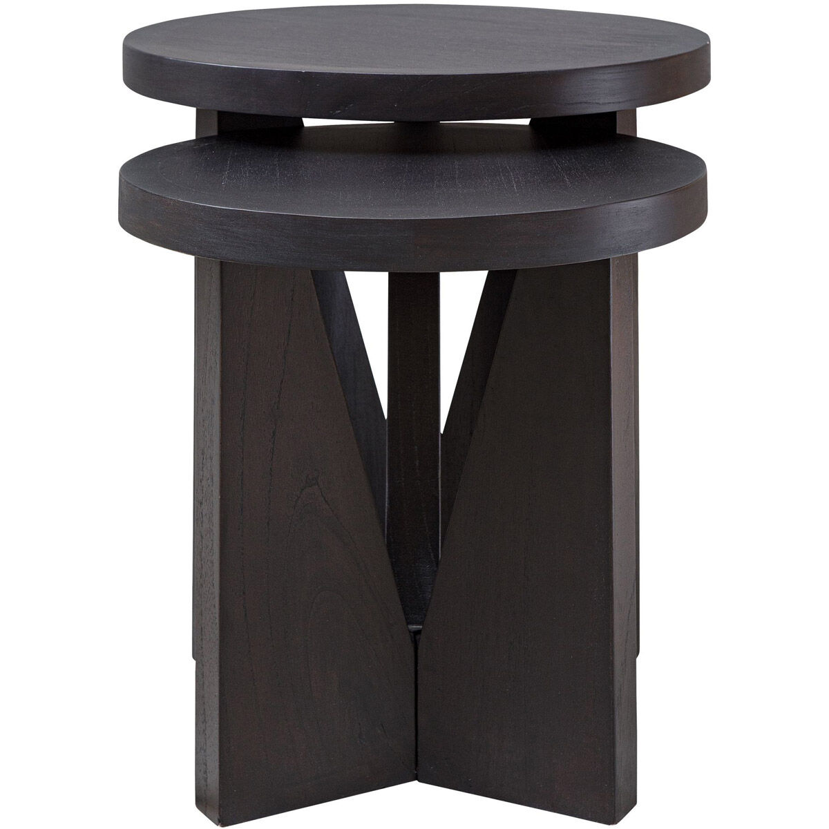 Nadette 22 X 18 inch Dark Espresso Nesting Tables, Set of 2