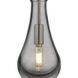 Owego 3 Light 36.88 inch Brushed Satin Nickel Linear Pendant Ceiling Light in Light Smoke Glass