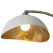 Luna Bella 25 inch 9 watt Weathered Brass and White Table Lamp Portable Light