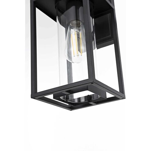 Memphis 1 Light 13.5 inch Black Outdoor Wall Sconce