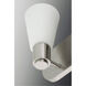 Logic 1 Light 5 inch Brushed Nickel Bath Vanity Wall Light, Design Series