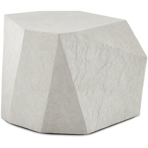Parra 24 X 18 inch Natural Limestone Outdoor Side Table