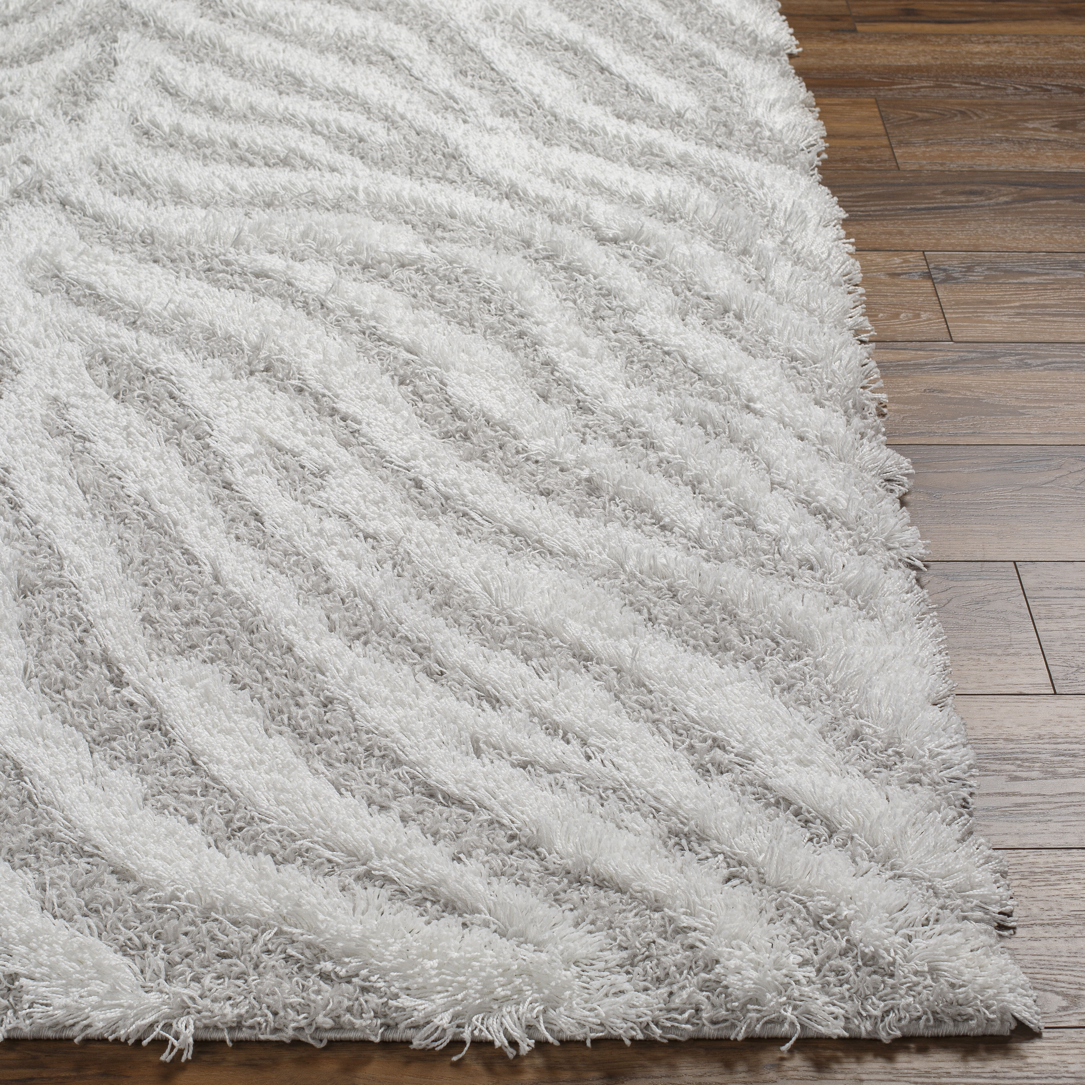 Urban Shag 87 X 63 inch Light Gray Rug, Rectangle