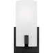 Drew & Jonathan Scott Rhode 1 Light 4.88 inch Midnight Black Vanity Light Wall Light