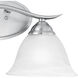 Prestige 2 Light 17 inch Brushed Nickel Vanity Light Wall Light