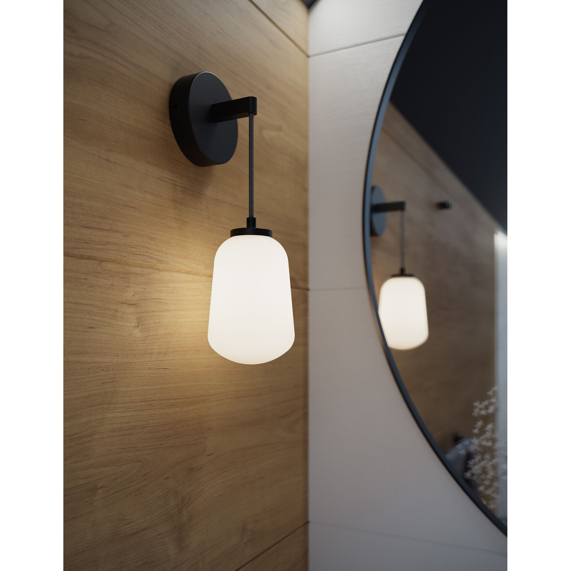Olivia LED 4.75 inch Black Wall Sconce Wall Light