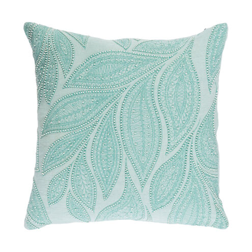 Tansy 22 X 22 inch Mint and Cream Throw Pillow