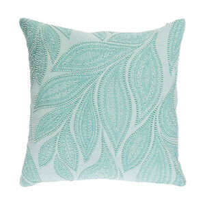 Tansy 18 X 18 inch Mint and Cream Throw Pillow