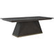 Ferris 92 X 42 inch Stained Gold and Cerused Forest Black Dining Table