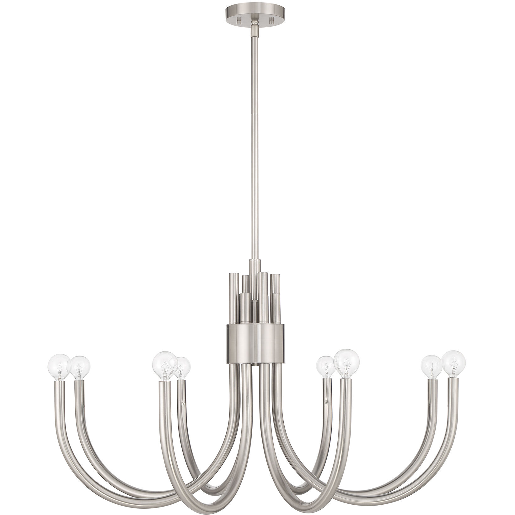 Sorrento 8 Light 34 inch Satin Nickel Chandelier Ceiling Light, Essentials