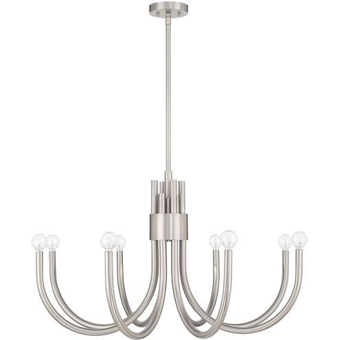 Sorrento 8 Light 34 inch Satin Nickel Chandelier Ceiling Light, Essentials
