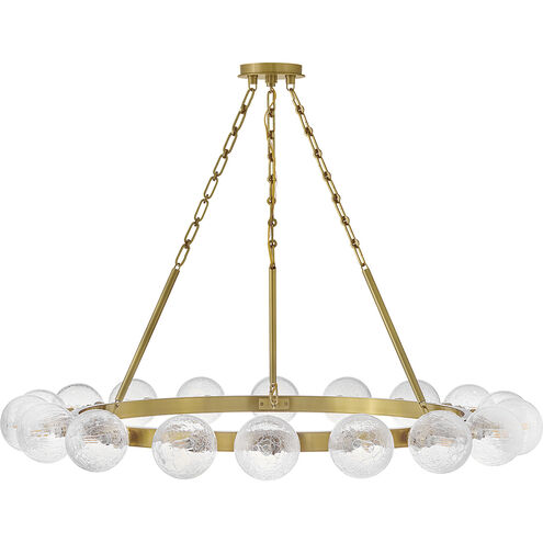 Coco 18 Light 44.25 inch Lacquered Brass Chandelier Ceiling Light