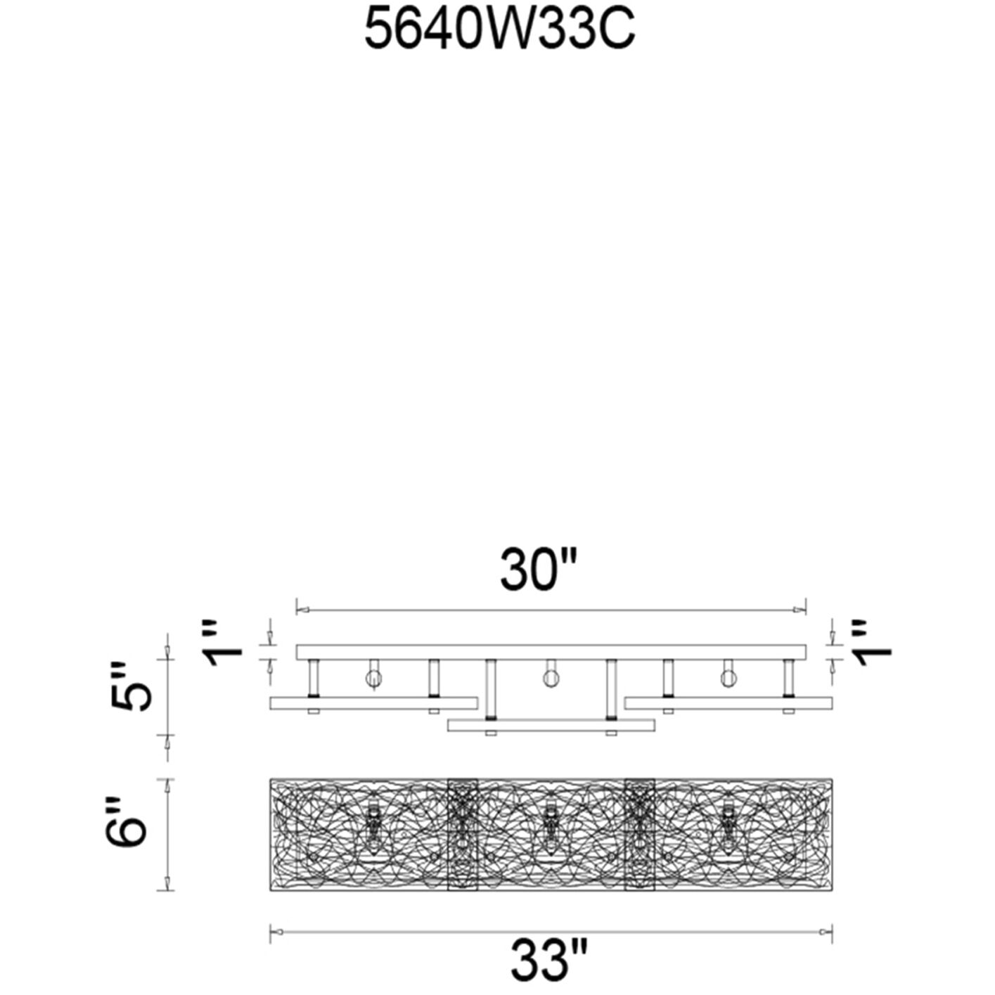 Wilma 3 Light 33 inch Chrome Vanity Light Wall Light