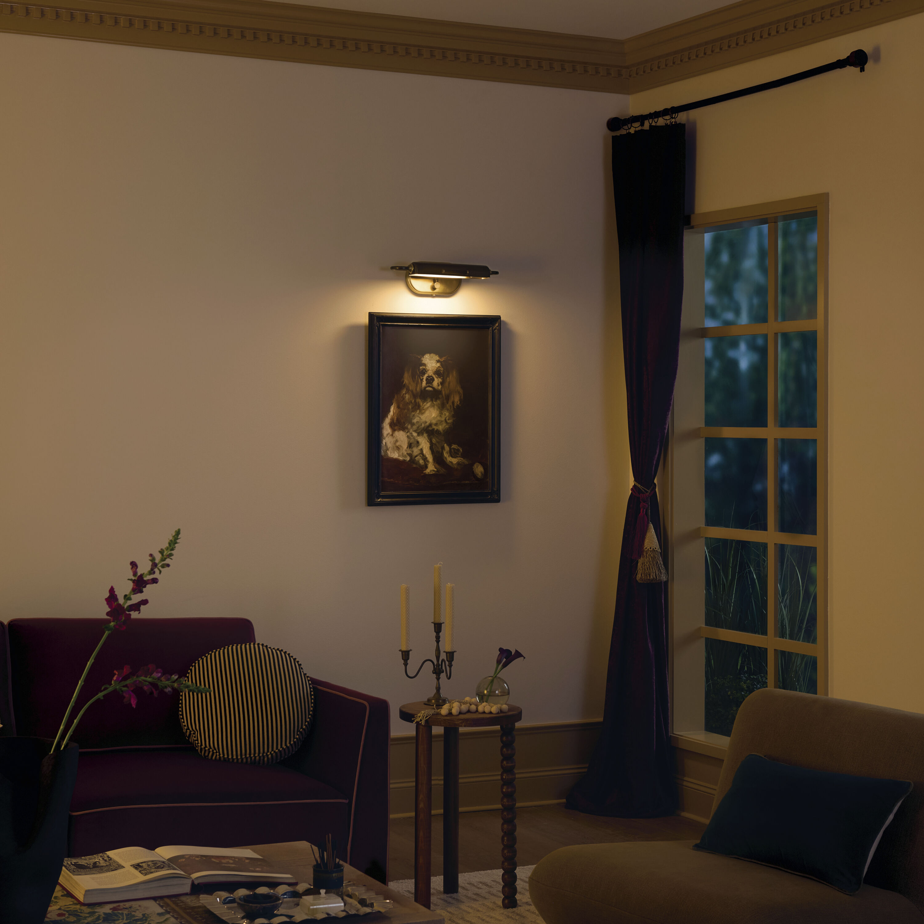Caillier 13 watt 17.25 inch Lacquered Bronze Picture Light Wall Light