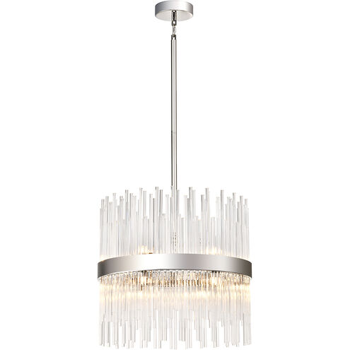 Citadel 12 Light 18 inch Polished Nickel Drum Chandelier Ceiling Light