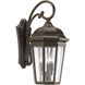 Verdae 3 Light 22 inch Antique Bronze Outdoor Wall Lantern, Large, Design Series