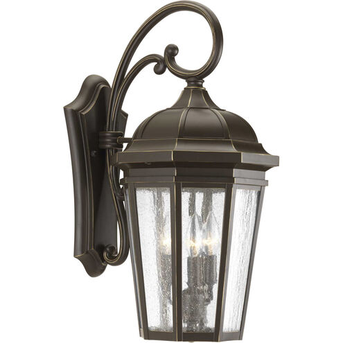 Verdae 3 Light 22 inch Antique Bronze Outdoor Wall Lantern, Large, Design Series