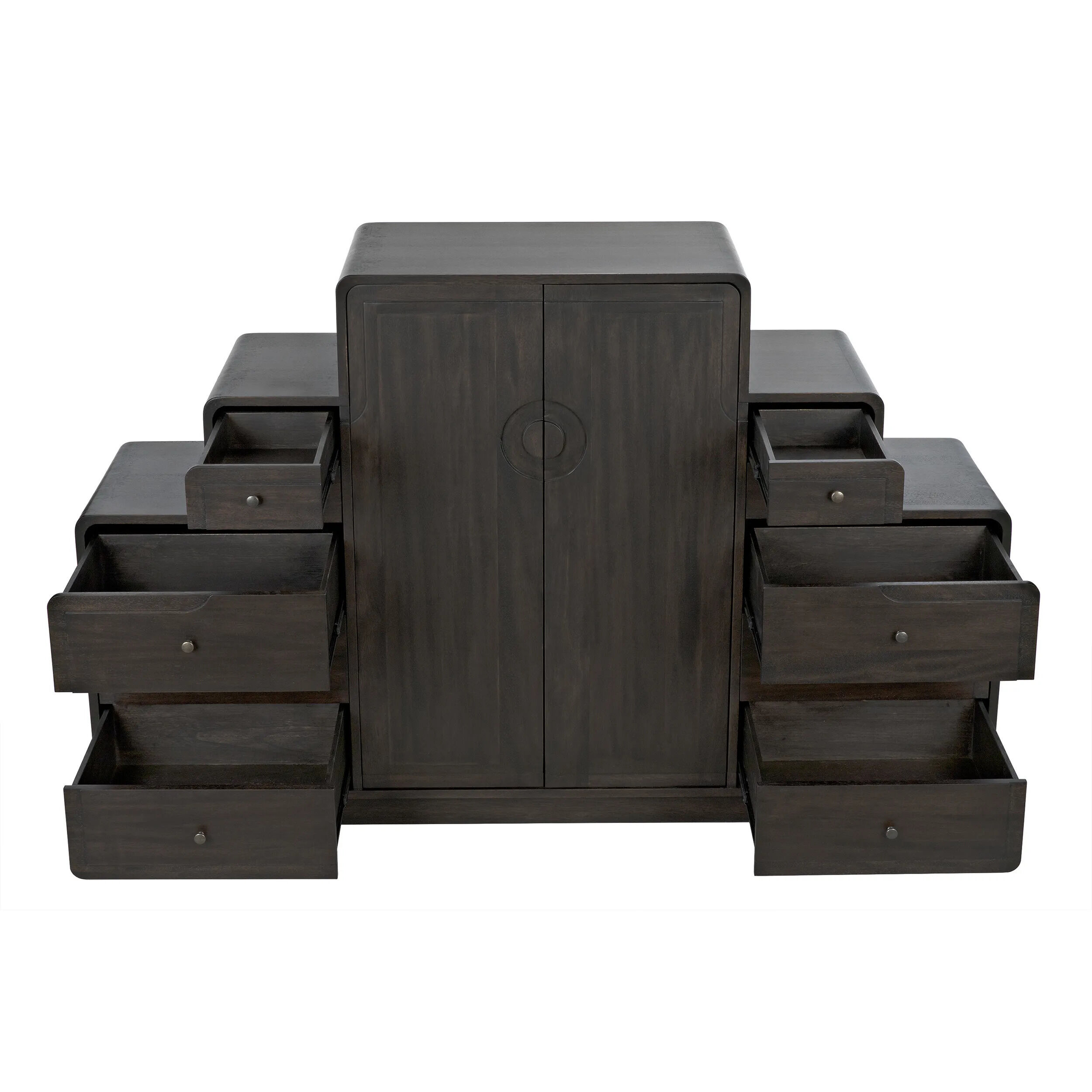 Nova 77.5 X 21 inch Ebony Walnut Sideboard