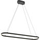 Glo 1 Light 48 inch Black Linear Pendant Ceiling Light